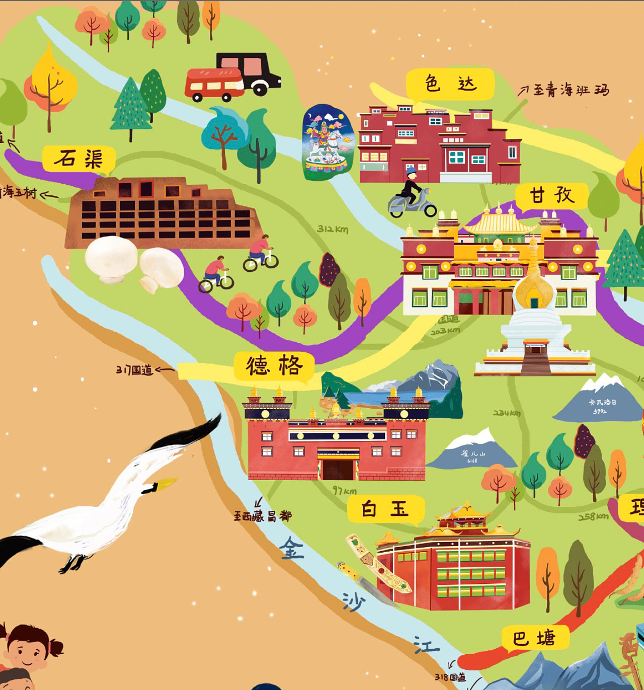苏州手绘地图景区的文化宝库